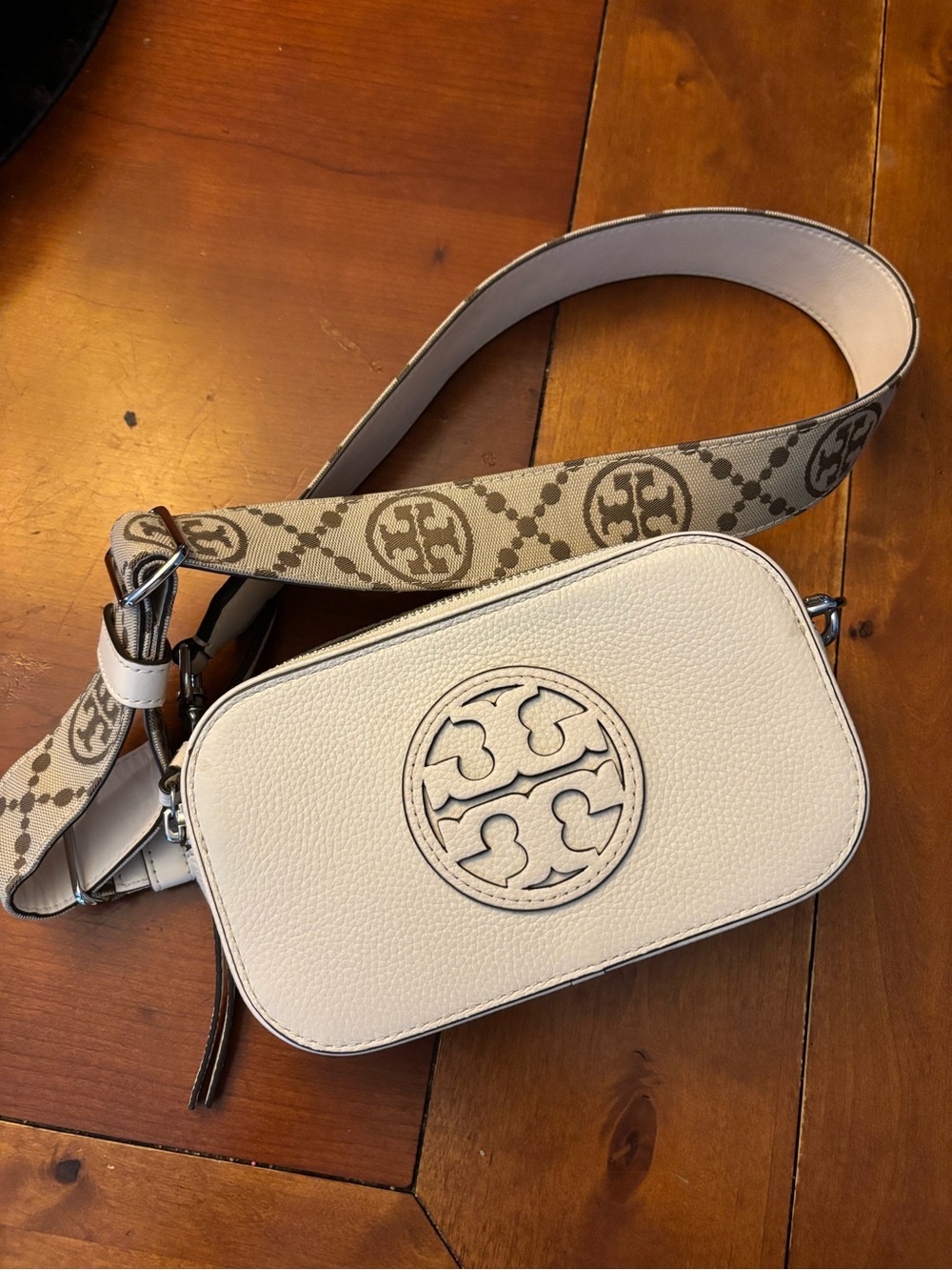 Tory Burch Mini Miller Crossbody Bag in New Ivory